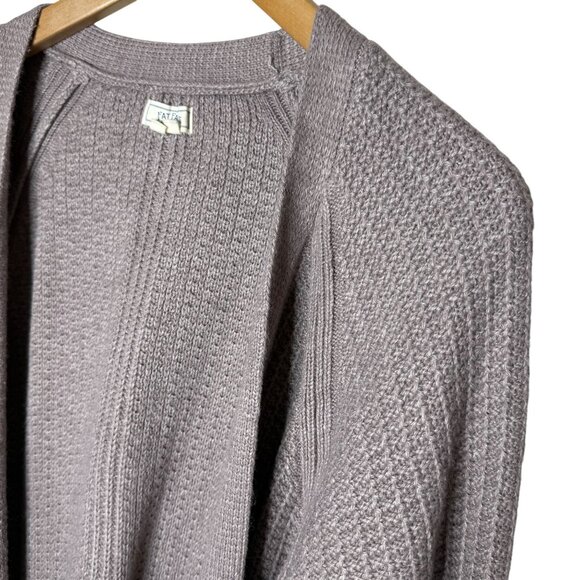 FatFace Womens Cardigan Womens Size 12 Open-Front Knit Pale Iris Purple Cozy - Picture 7 of 7